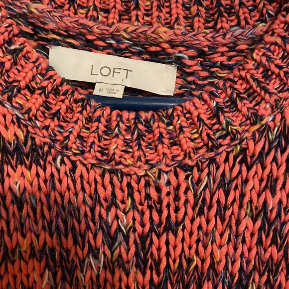 Loft sweater vest size small. Multi-colored pinks - Picture 2 of 3